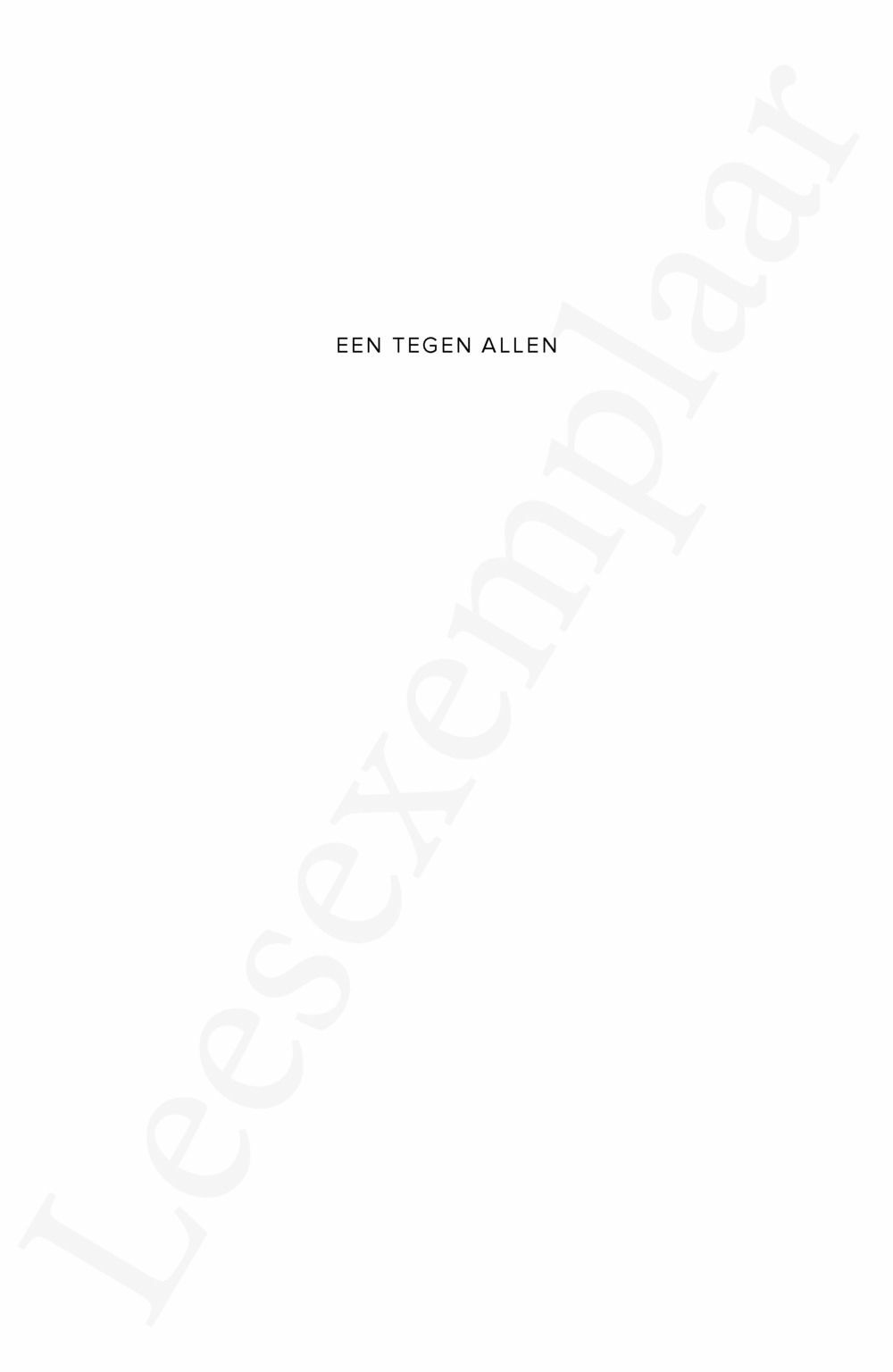 Preview: Eén tegen allen