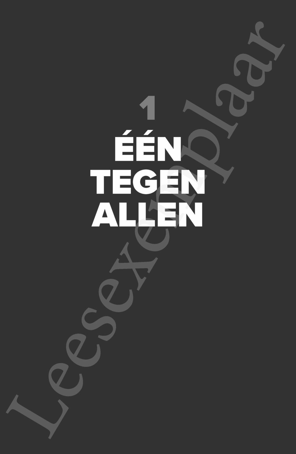 Preview: Eén tegen allen