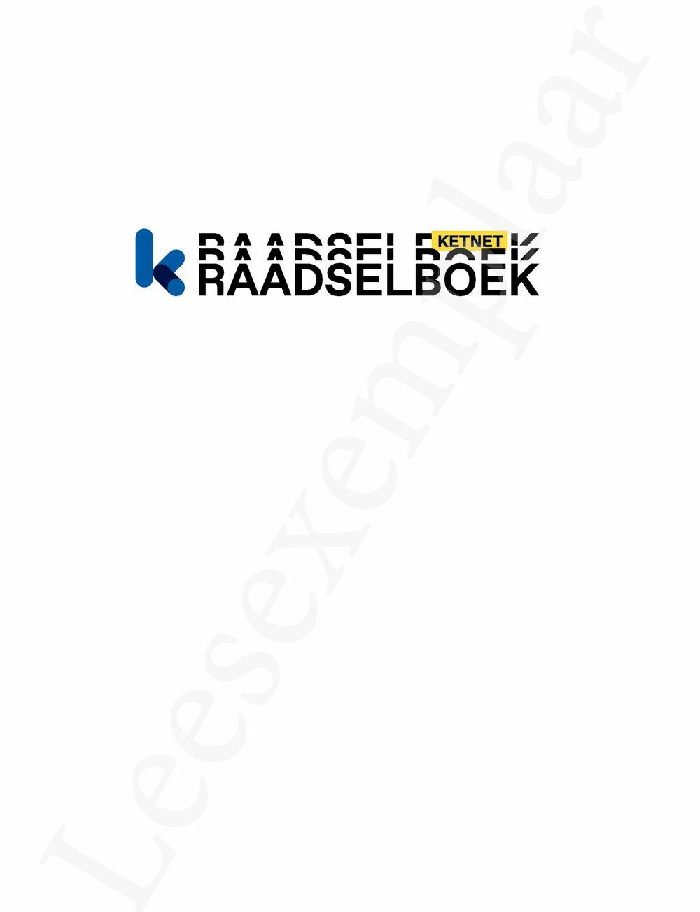 Preview: Ketnet - Raadselboek