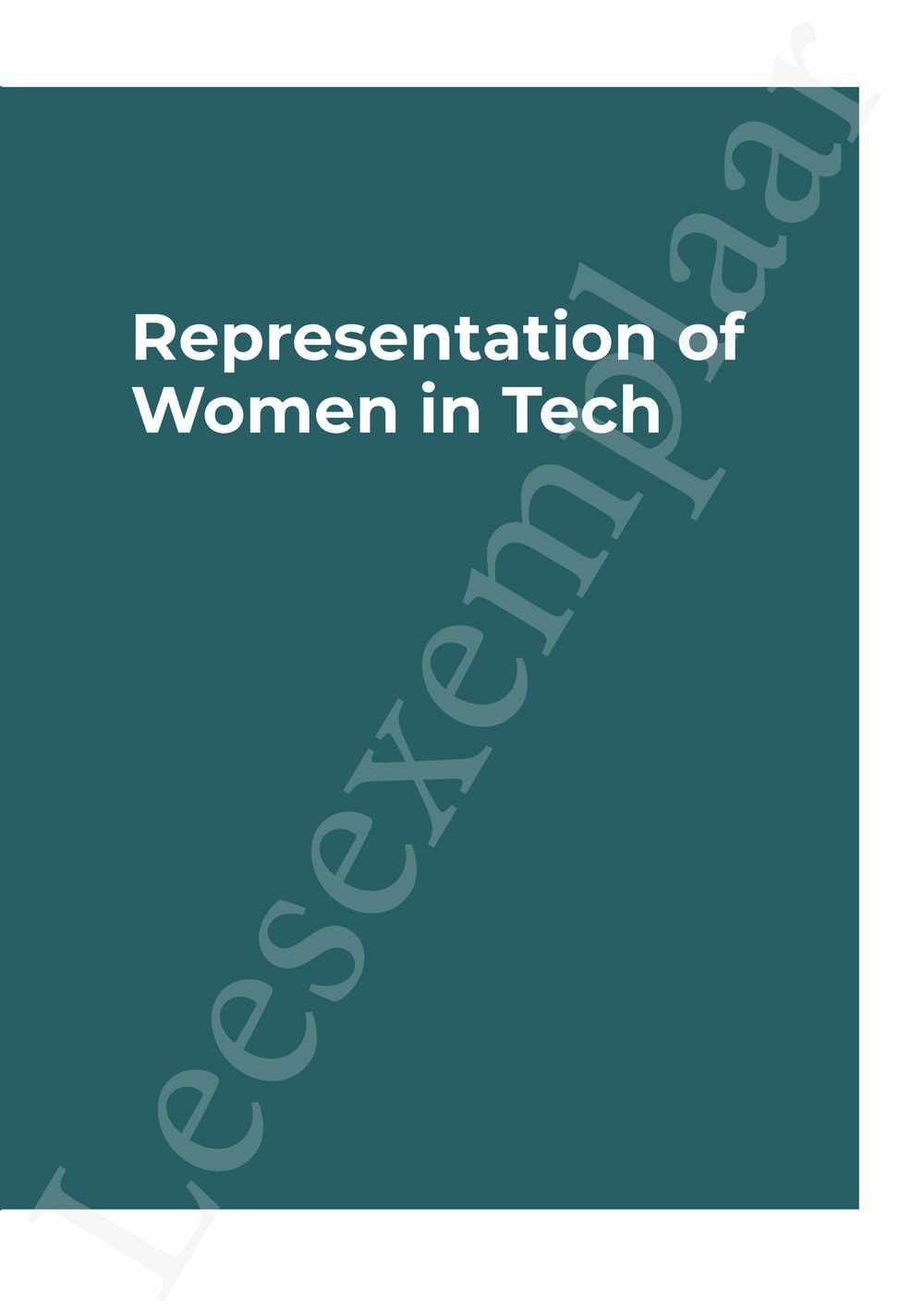 Preview: Women in Tech