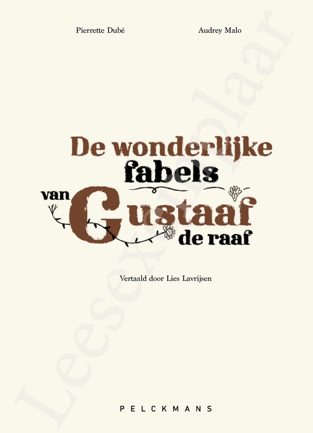 Preview: De wonderlijke fabels van Gustaaf de raaf