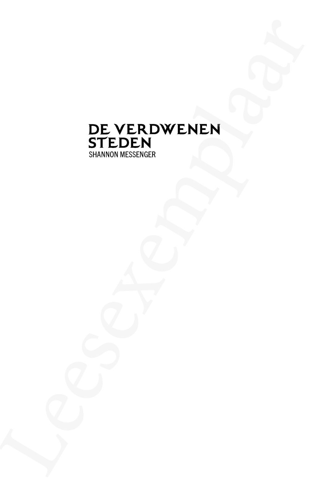 Preview: De Verdwenen Steden