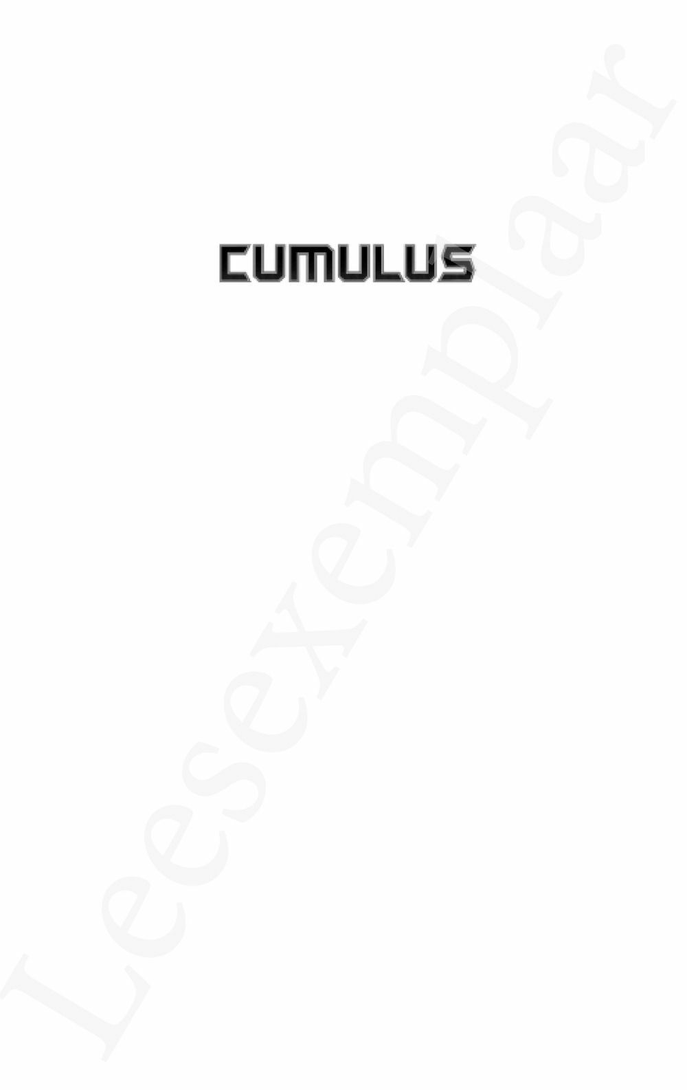 Preview: Cumulus