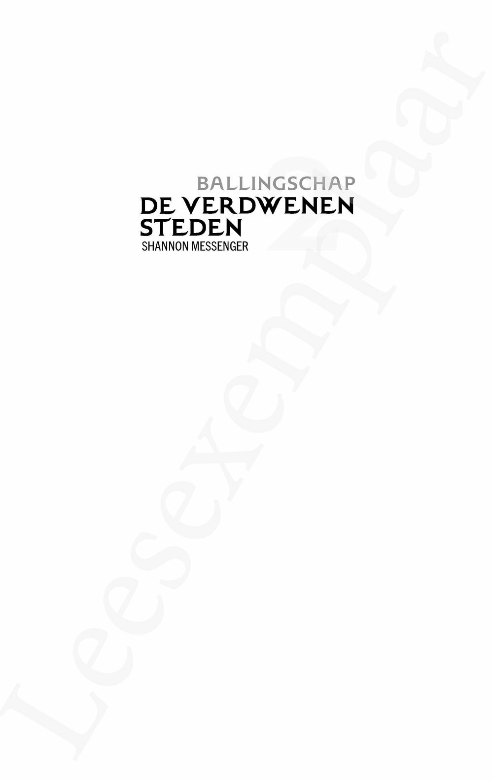 Preview: De Verdwenen Steden 2: Ballingschap