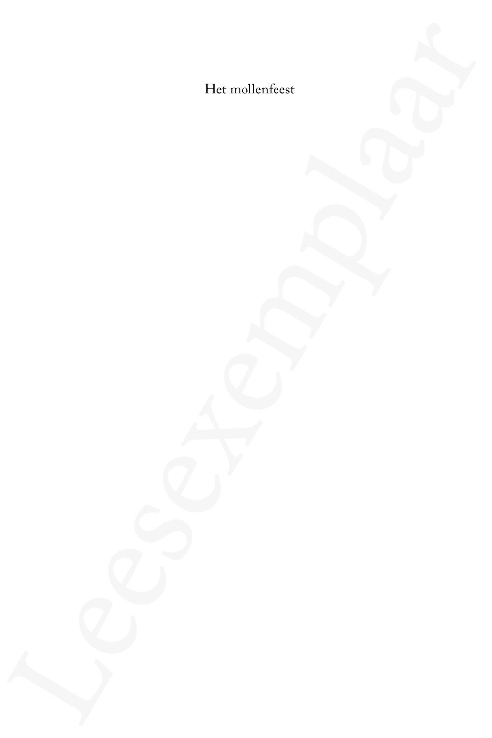 Preview: Het mollenfeest