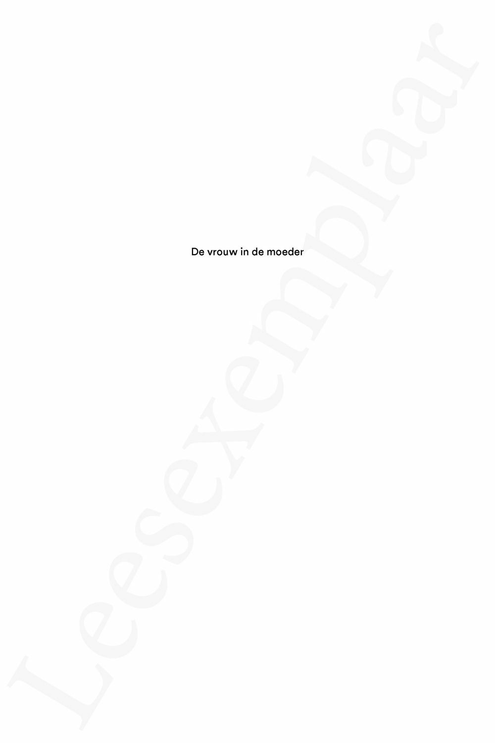 Preview: De vrouw in de moeder