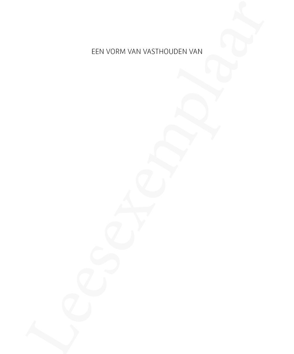 Preview: Een vorm van vasthouden van