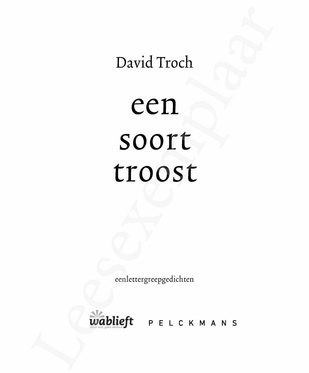 Preview: een soort troost