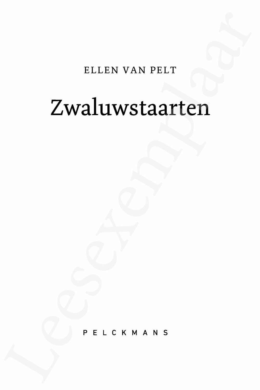 Preview: Zwaluwstaarten