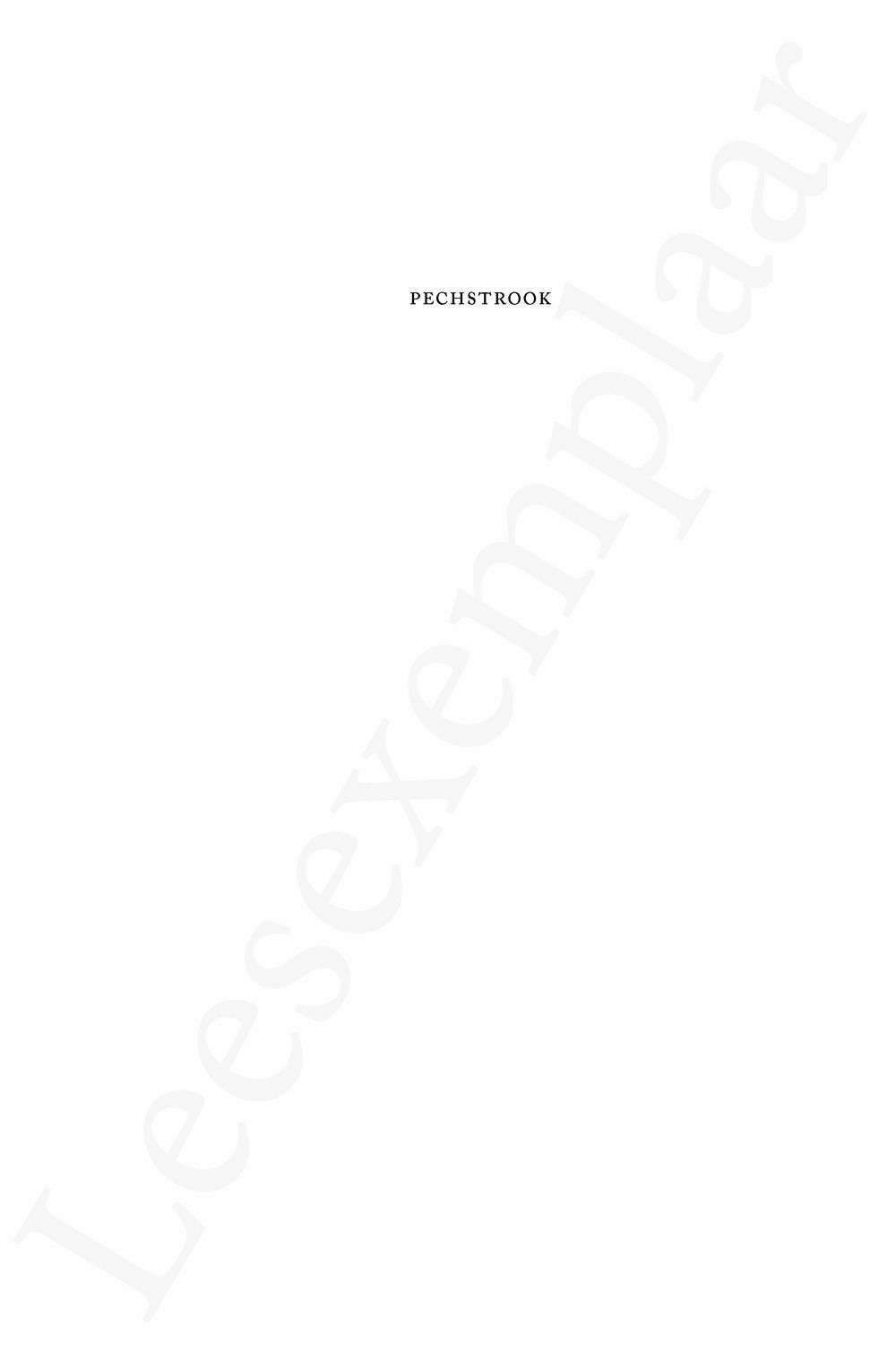 Preview: Pechstrook
