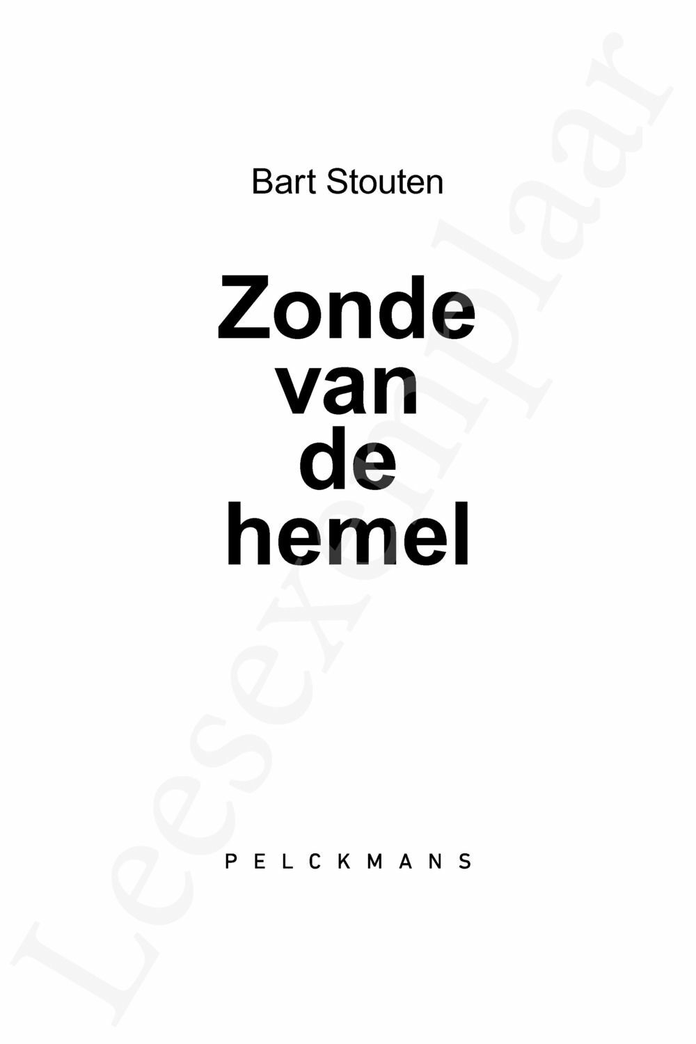 Preview: Zonde van de hemel