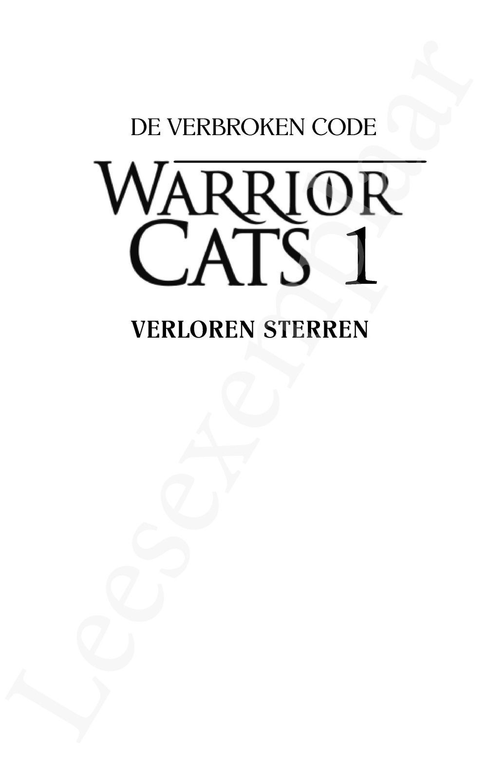 Preview: Warrior Cats - De verbroken code: Verloren sterren