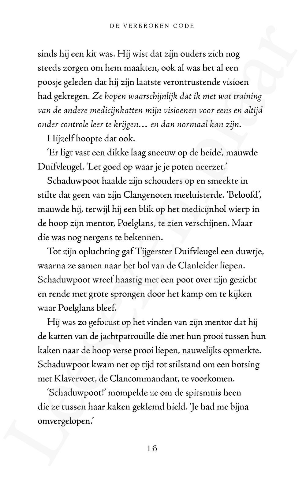 Preview: Warrior Cats - De verbroken code: Verloren sterren