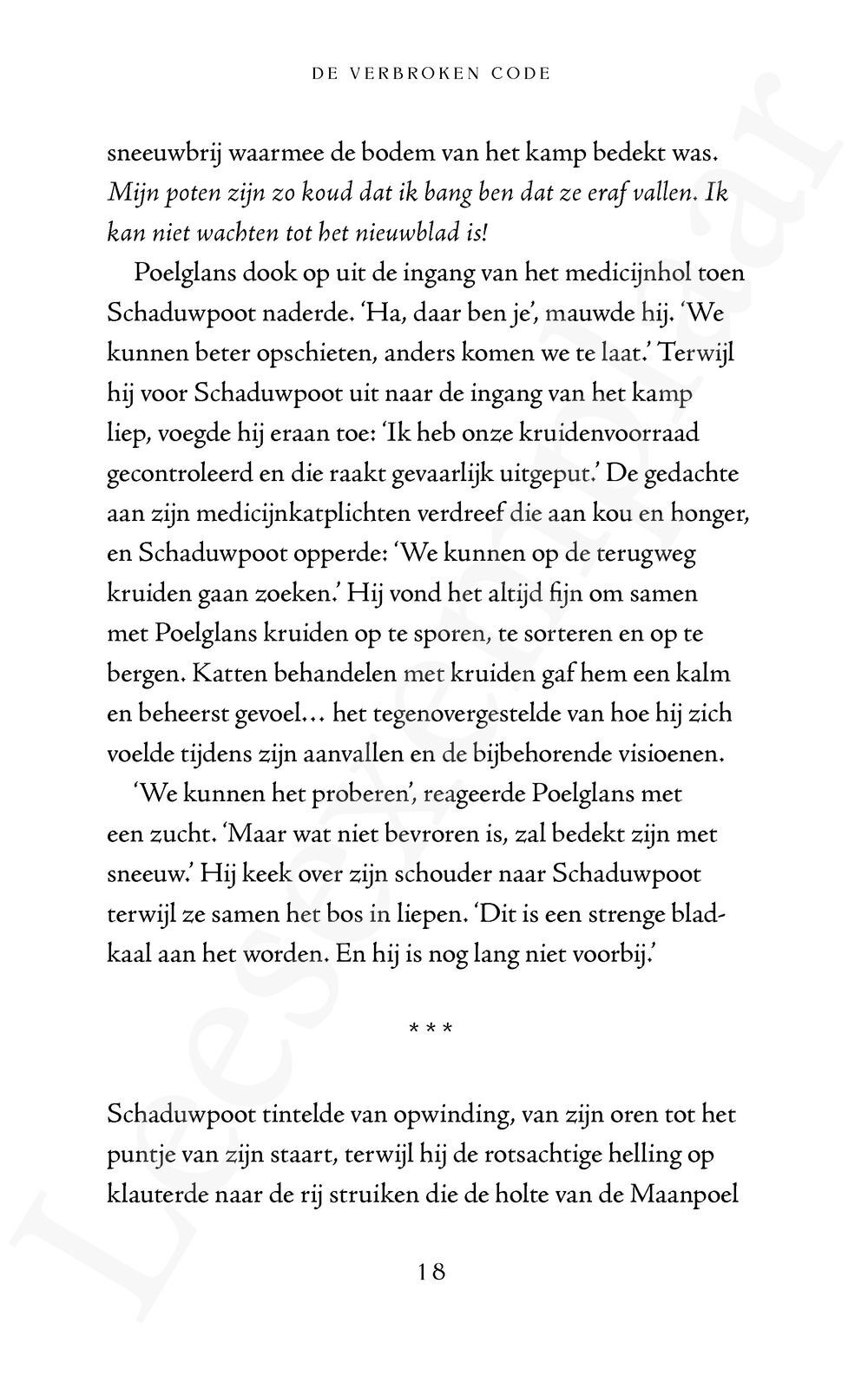 Preview: Warrior Cats - De verbroken code: Verloren sterren