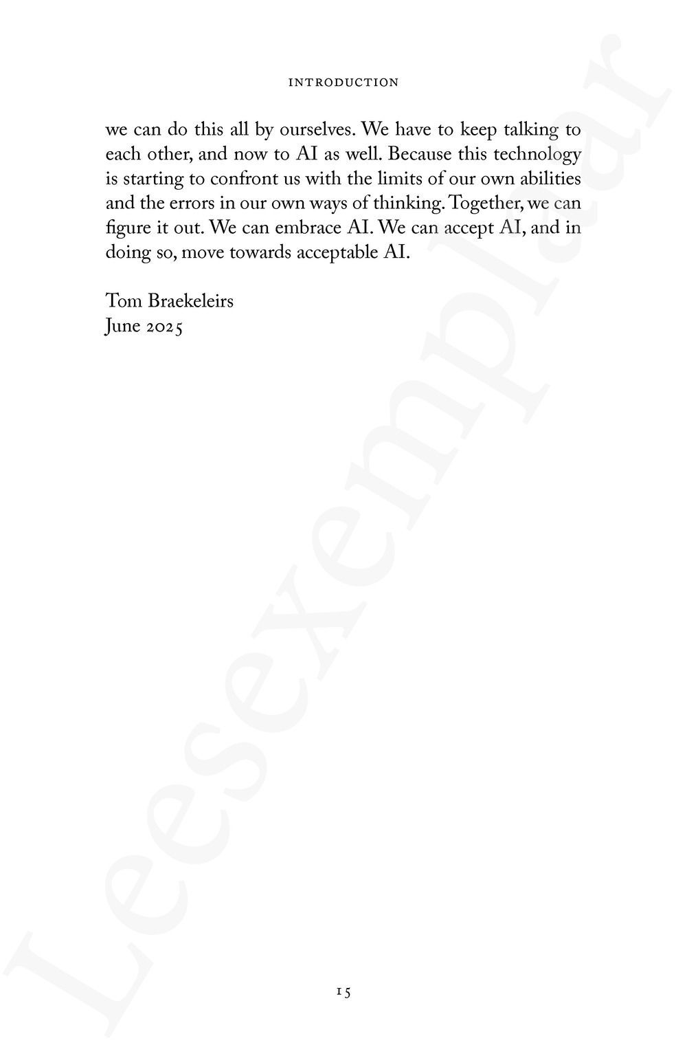 Preview: Acceptable AI