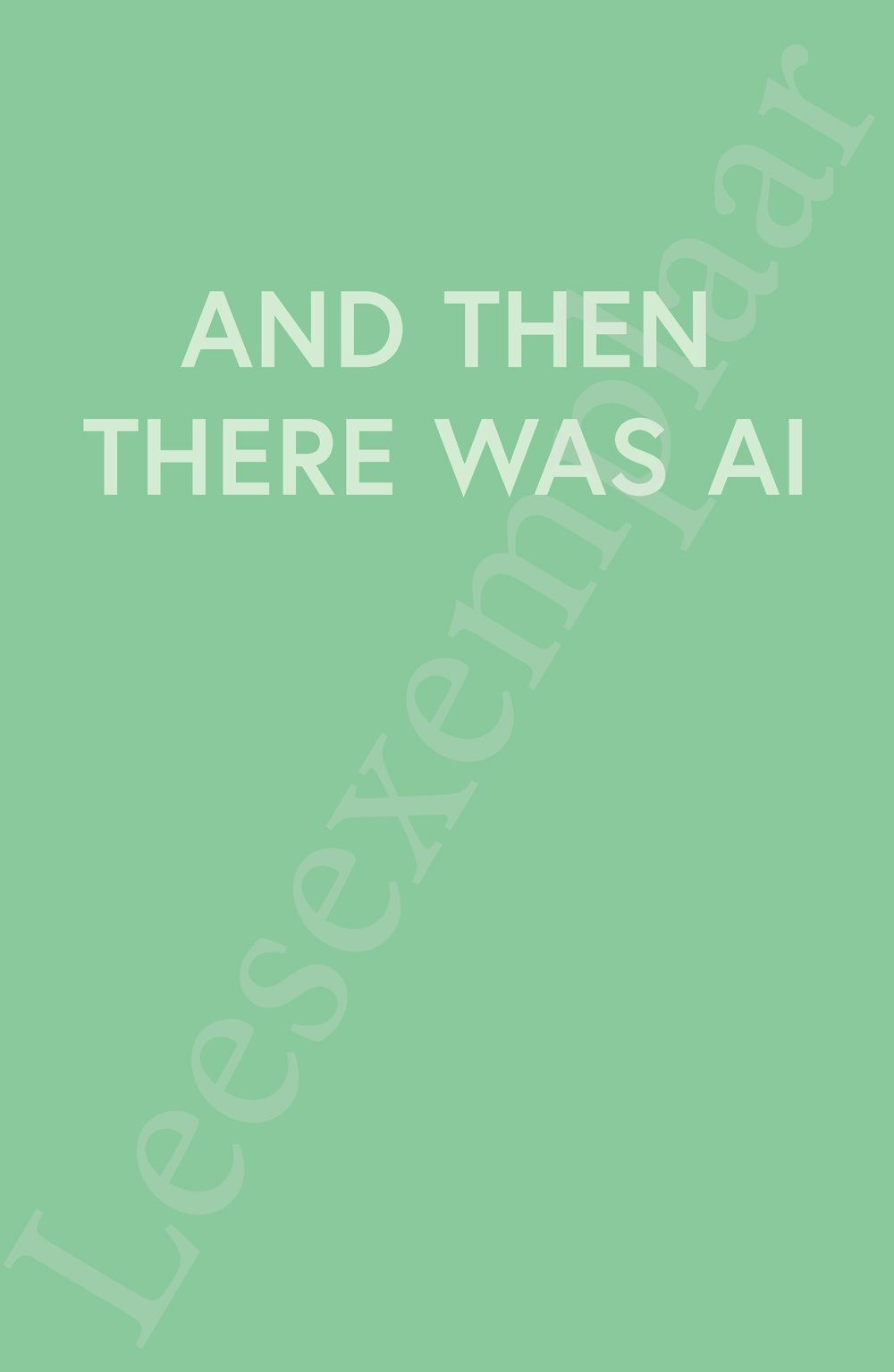 Preview: Acceptable AI