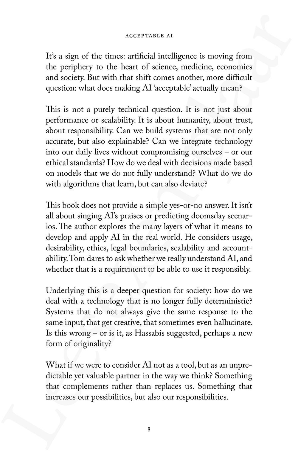 Preview: Acceptable AI