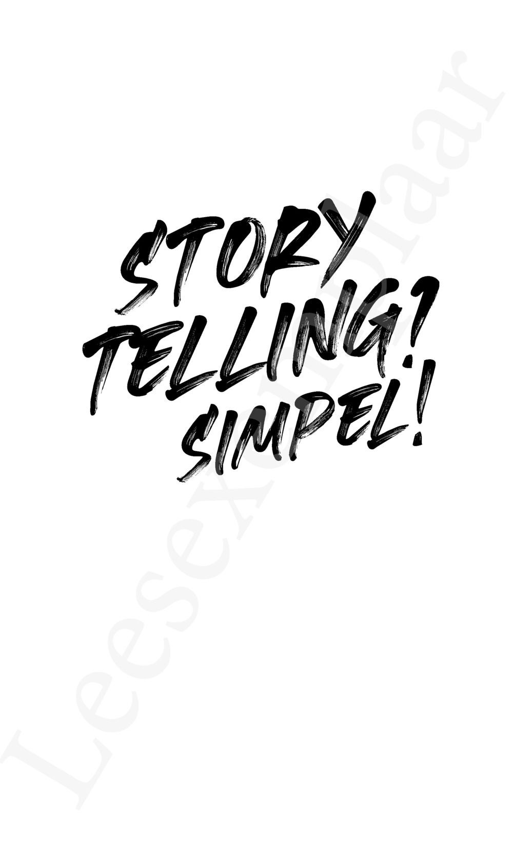 Preview: Storytelling? Simpel!