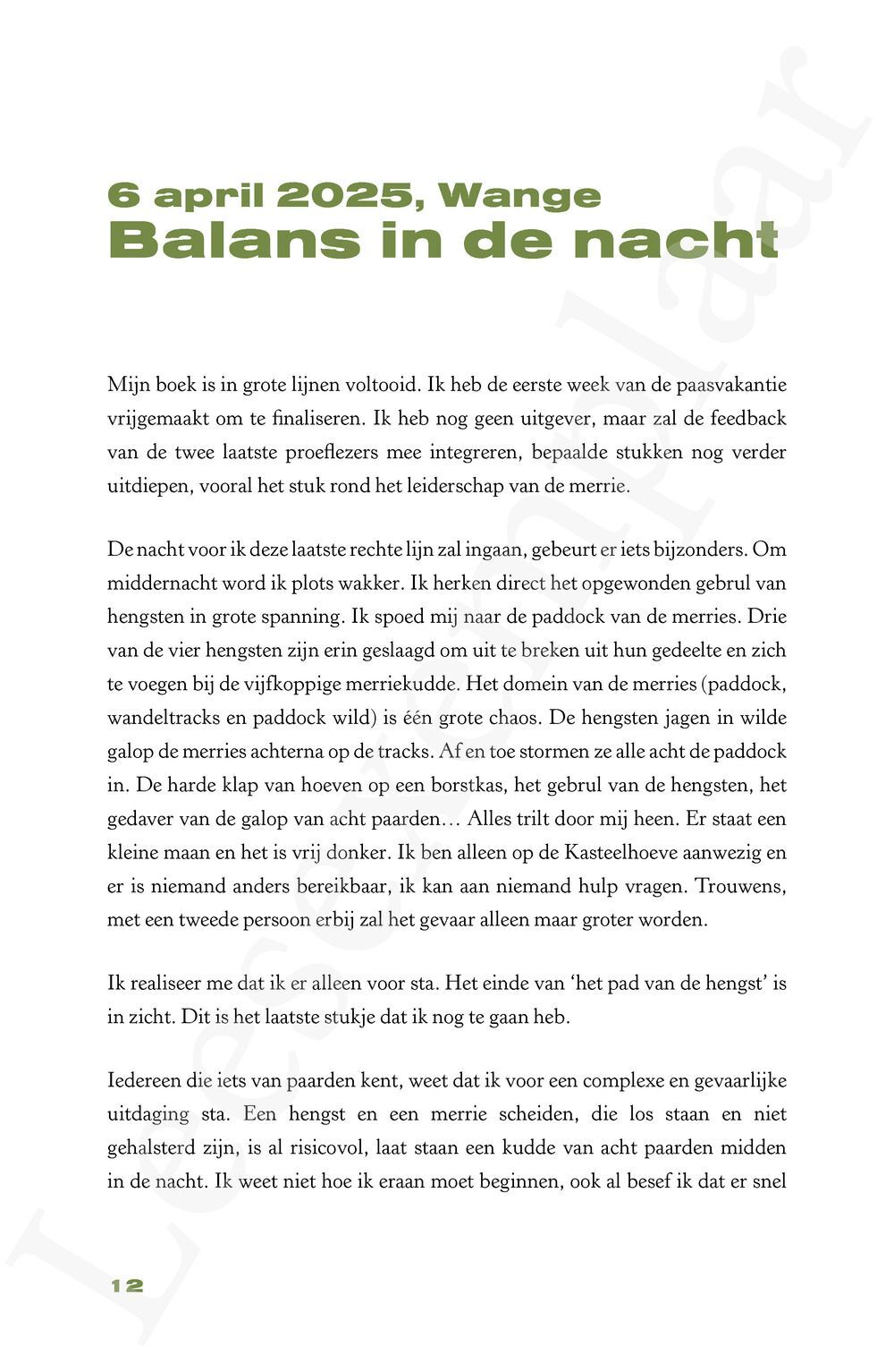 Preview: Het pad van de hengst