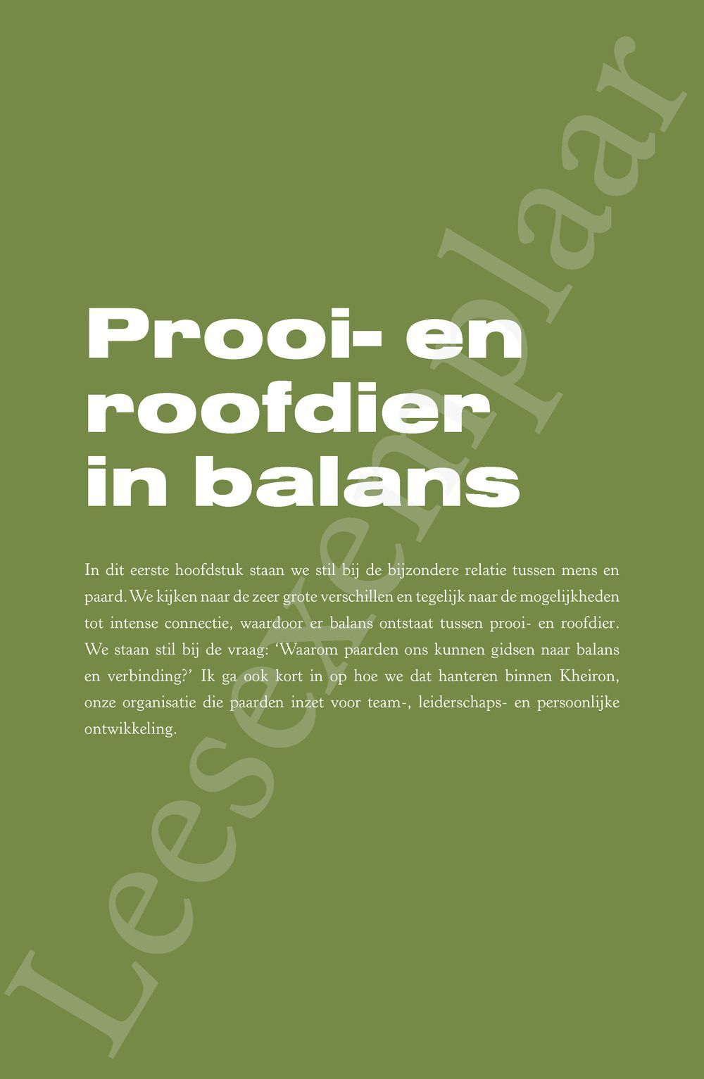 Preview: Het pad van de hengst