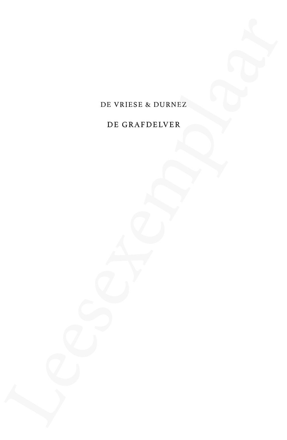 Preview: De grafdelver