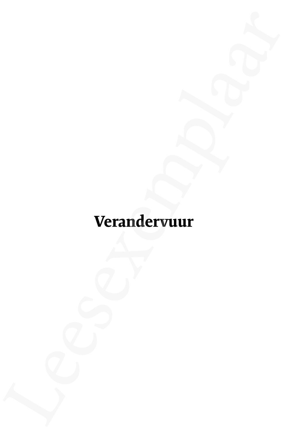 Preview: Verandervuur