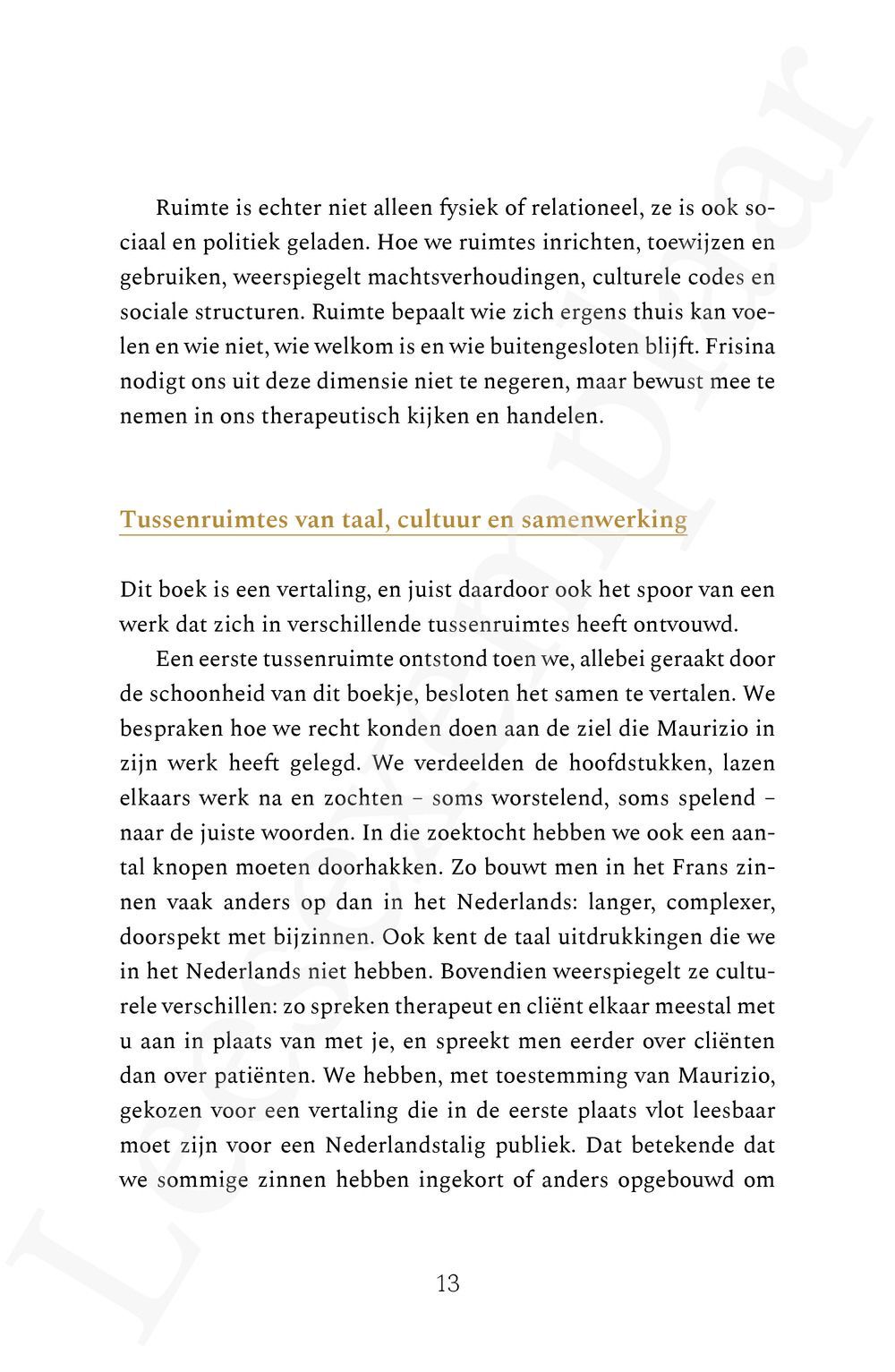 Preview: Ruimte in therapie