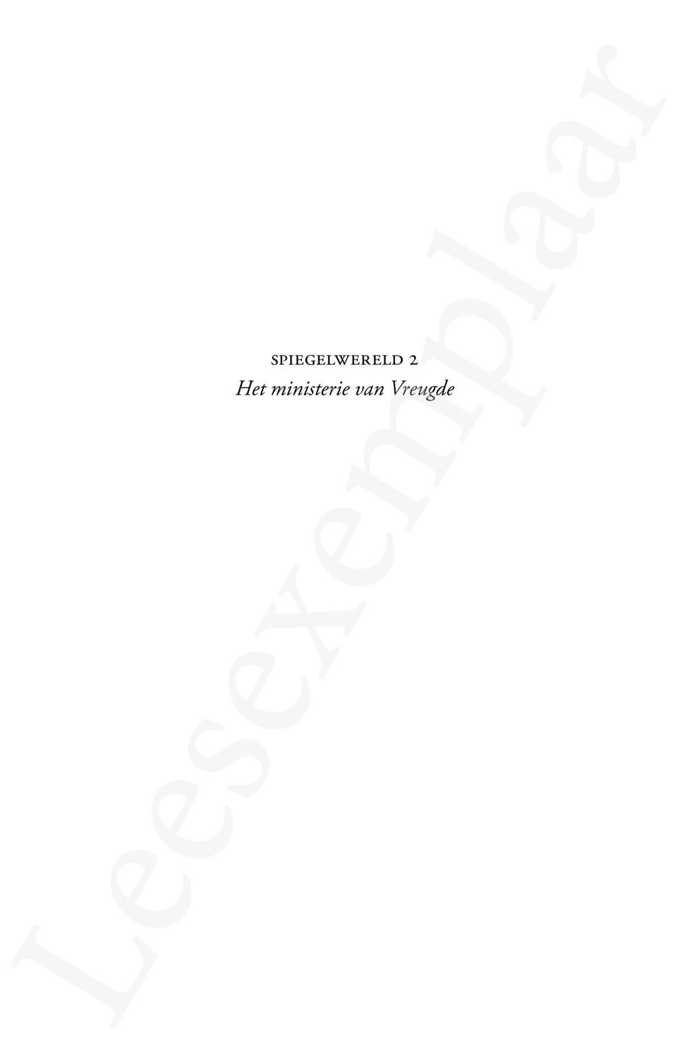 Preview: Spiegelwereld II - Het ministerie van Vreugde
