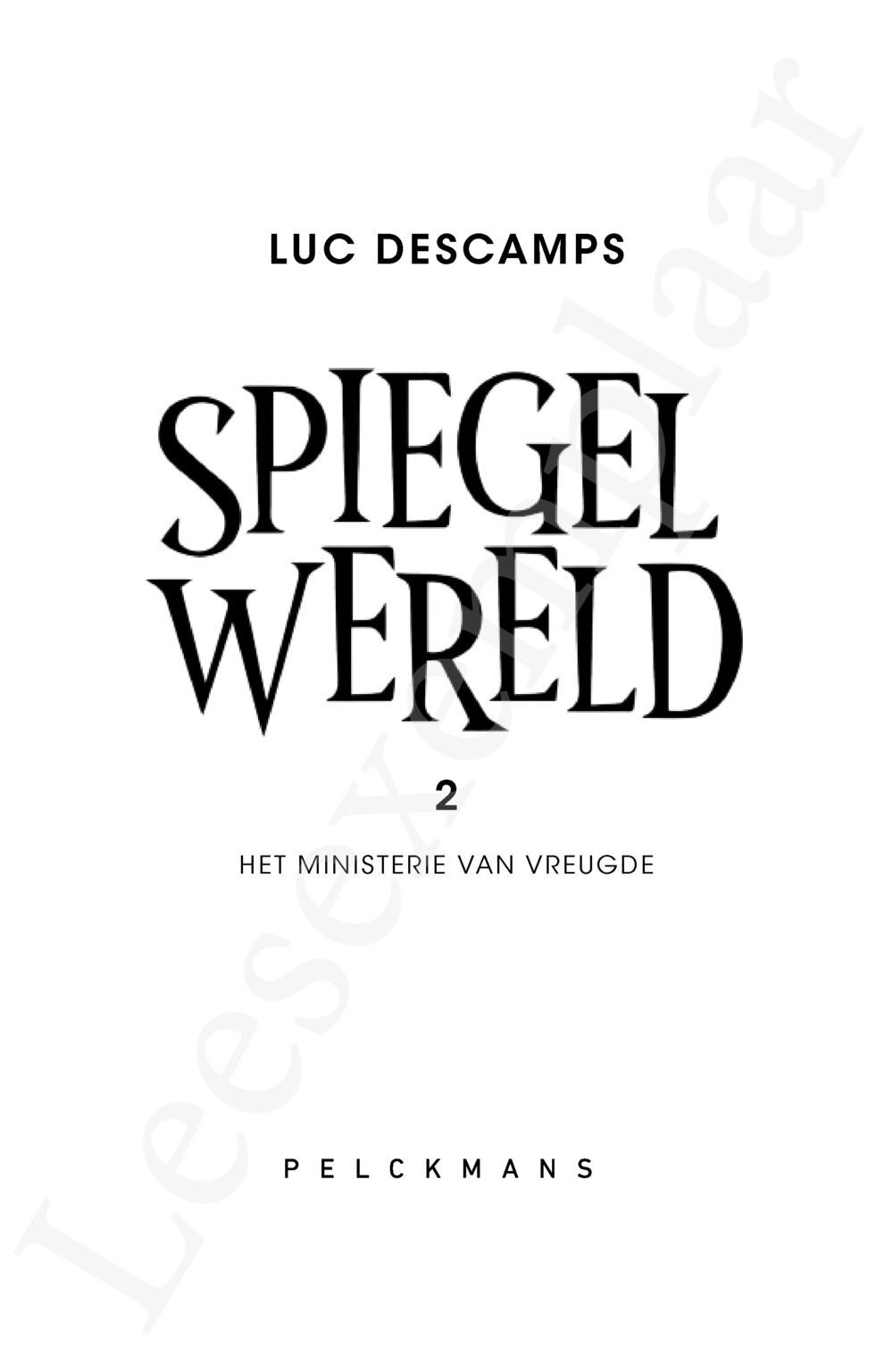 Preview: Spiegelwereld II - Het ministerie van Vreugde