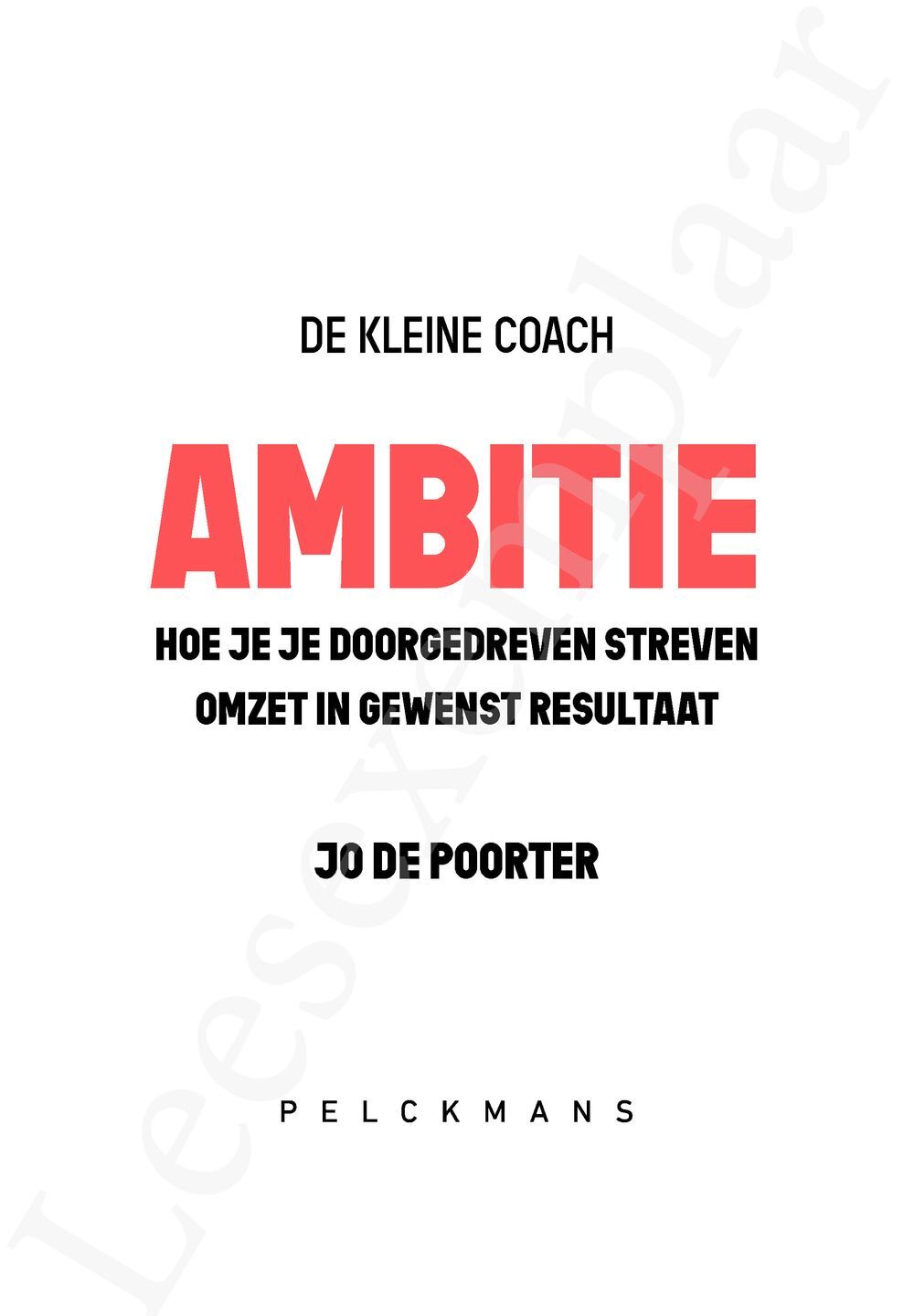 Preview: De kleine coach: Ambitie