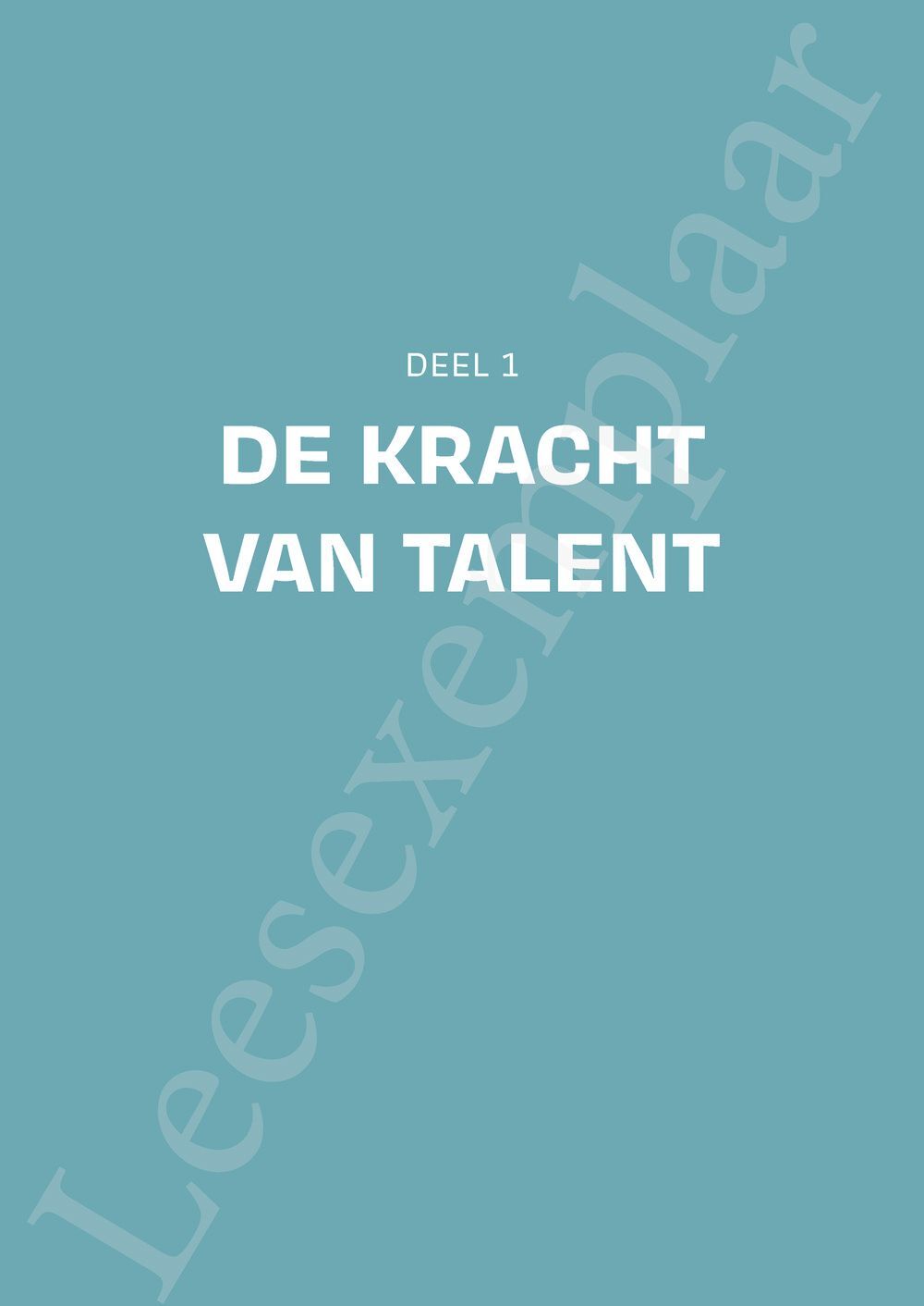 Preview: De kracht van talent