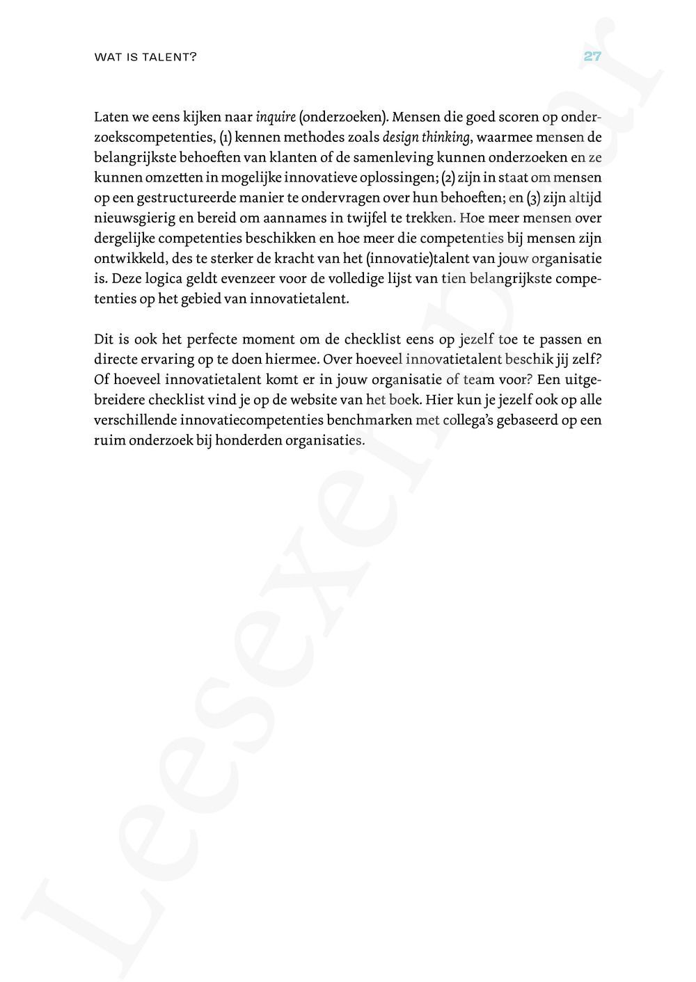 Preview: De kracht van talent