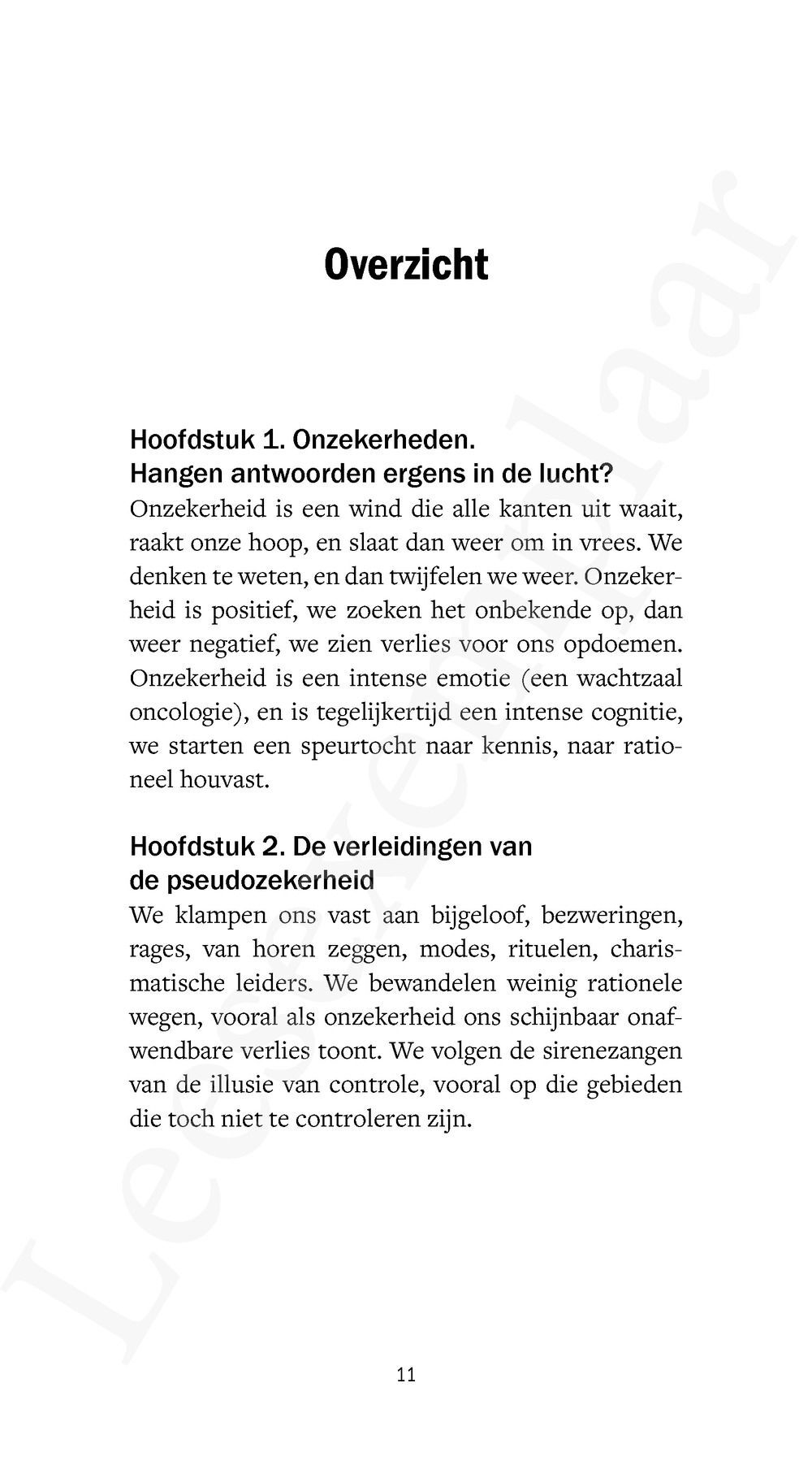 Preview: Nooit meer zeker?