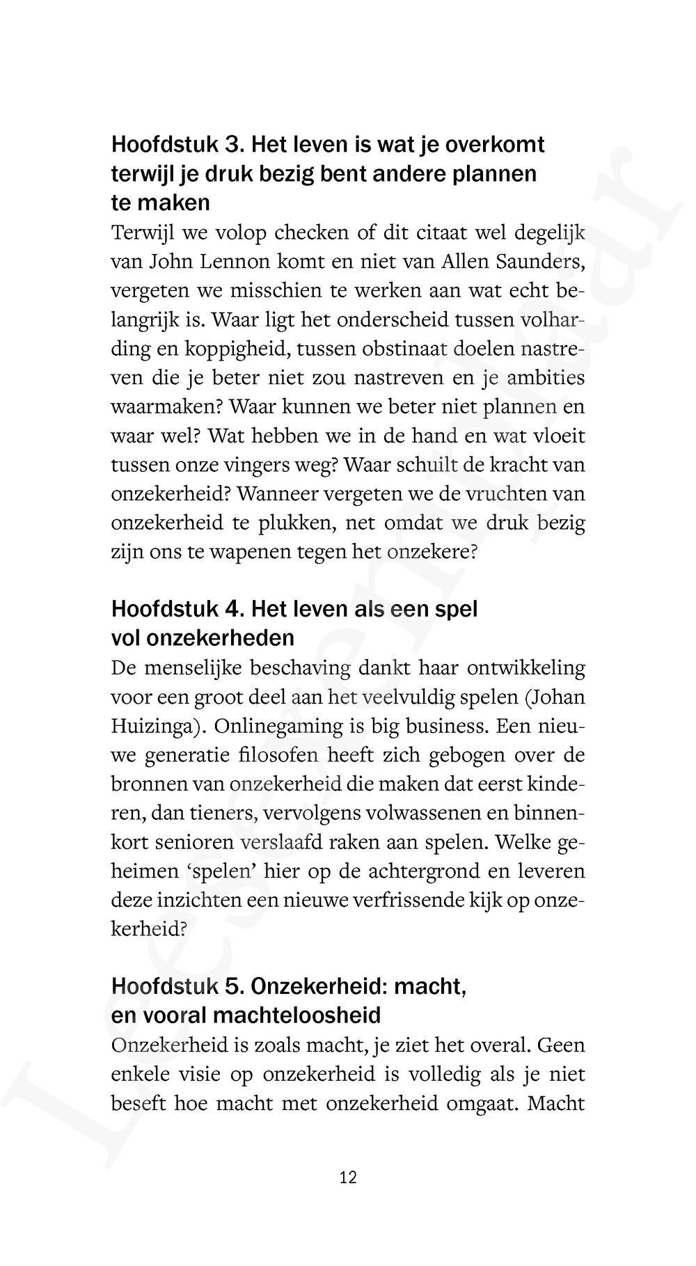 Preview: Nooit meer zeker?