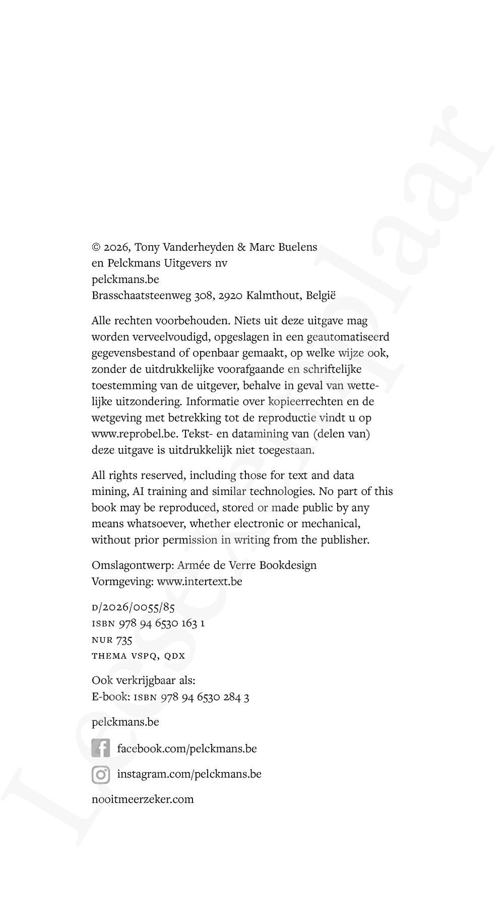 Preview: Nooit meer zeker?