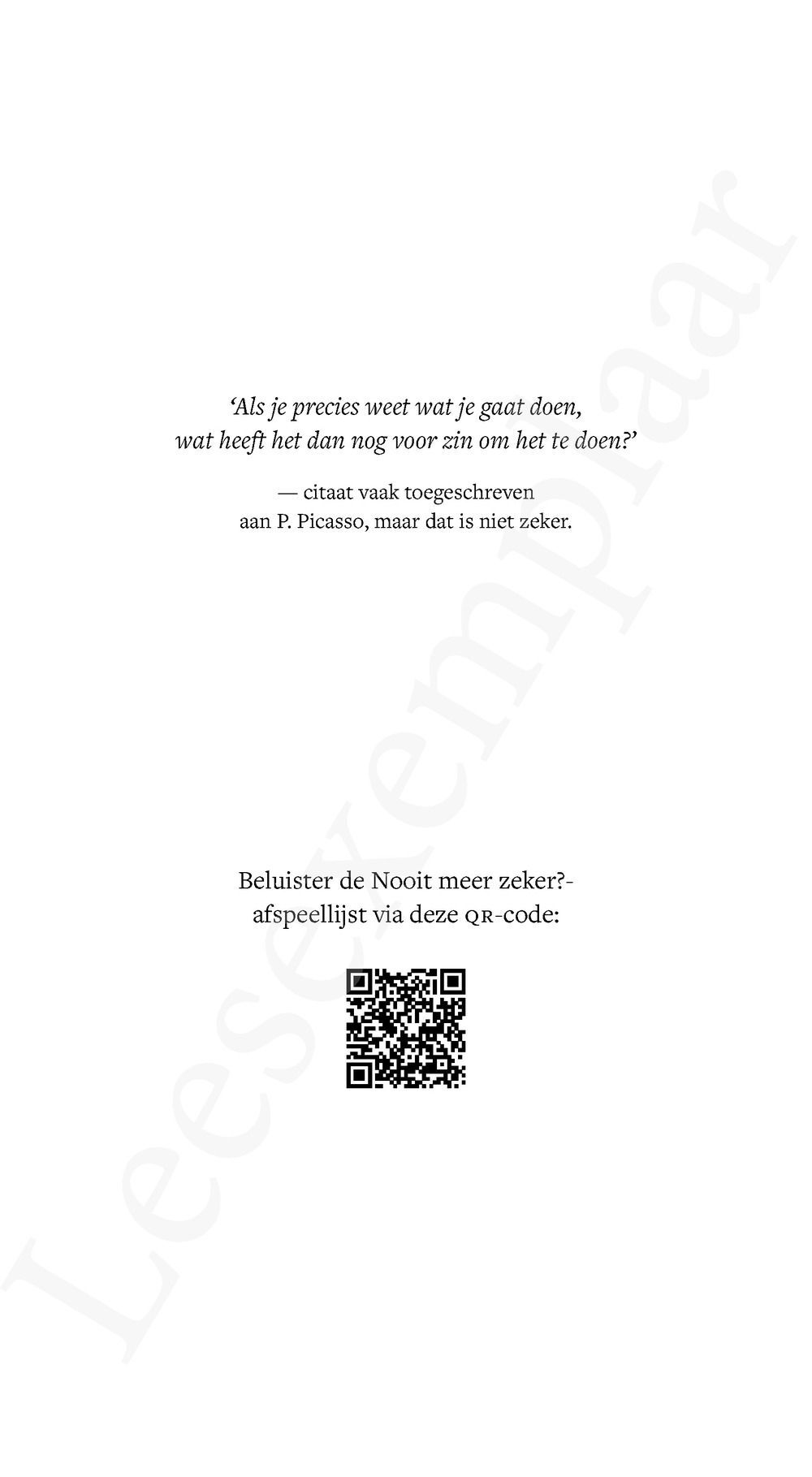 Preview: Nooit meer zeker?