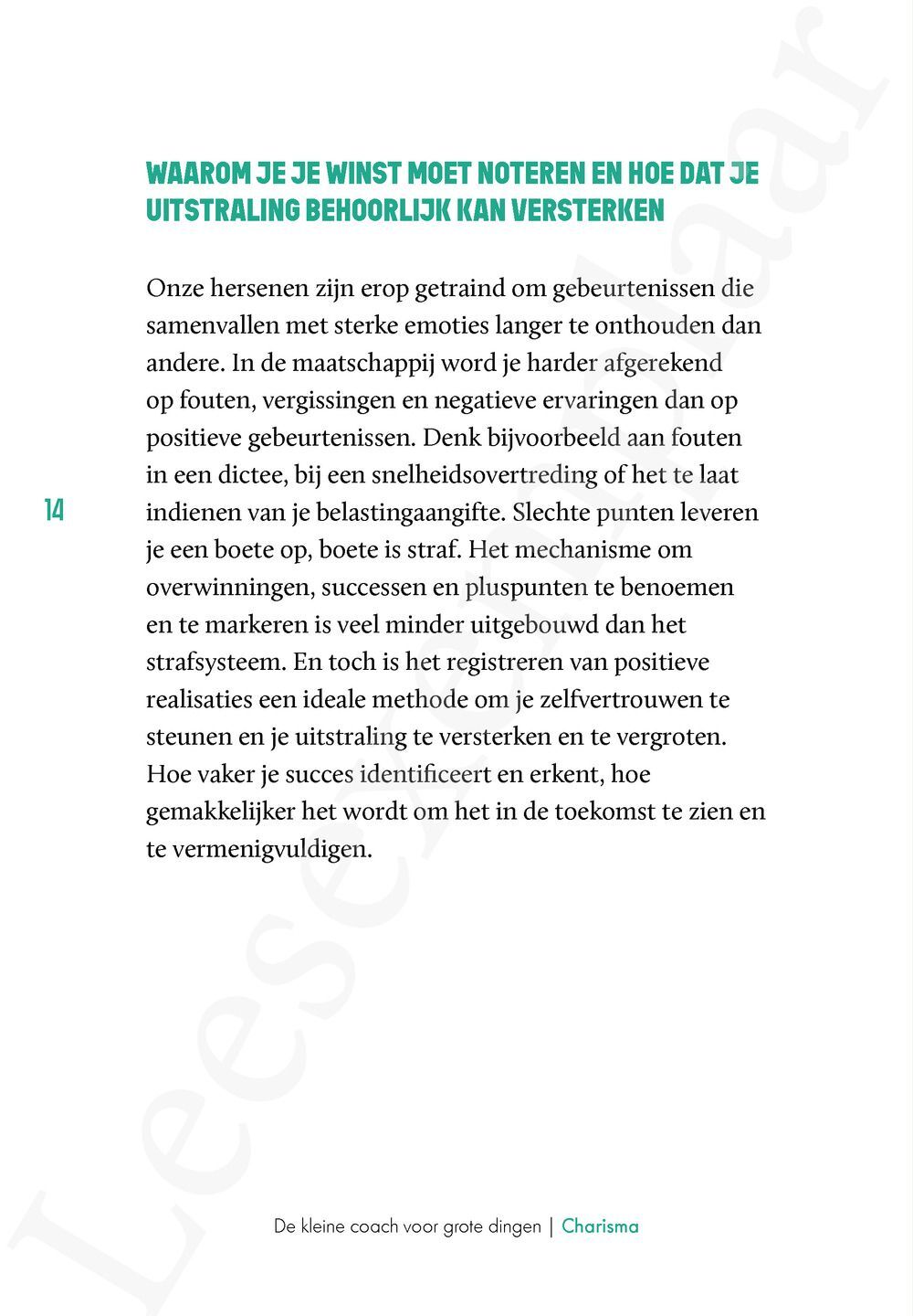 Preview: De kleine coach: Charisma