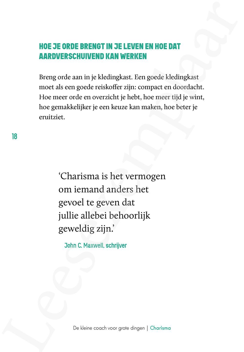 Preview: De kleine coach: Charisma