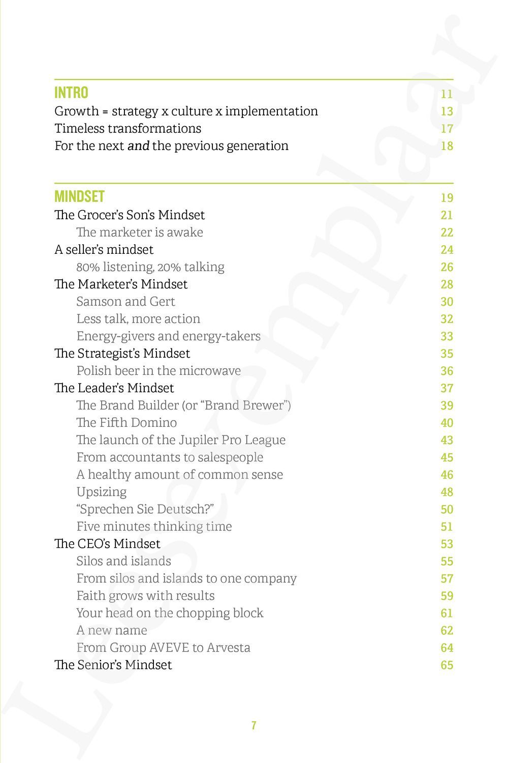 Preview: The Growth Formula
