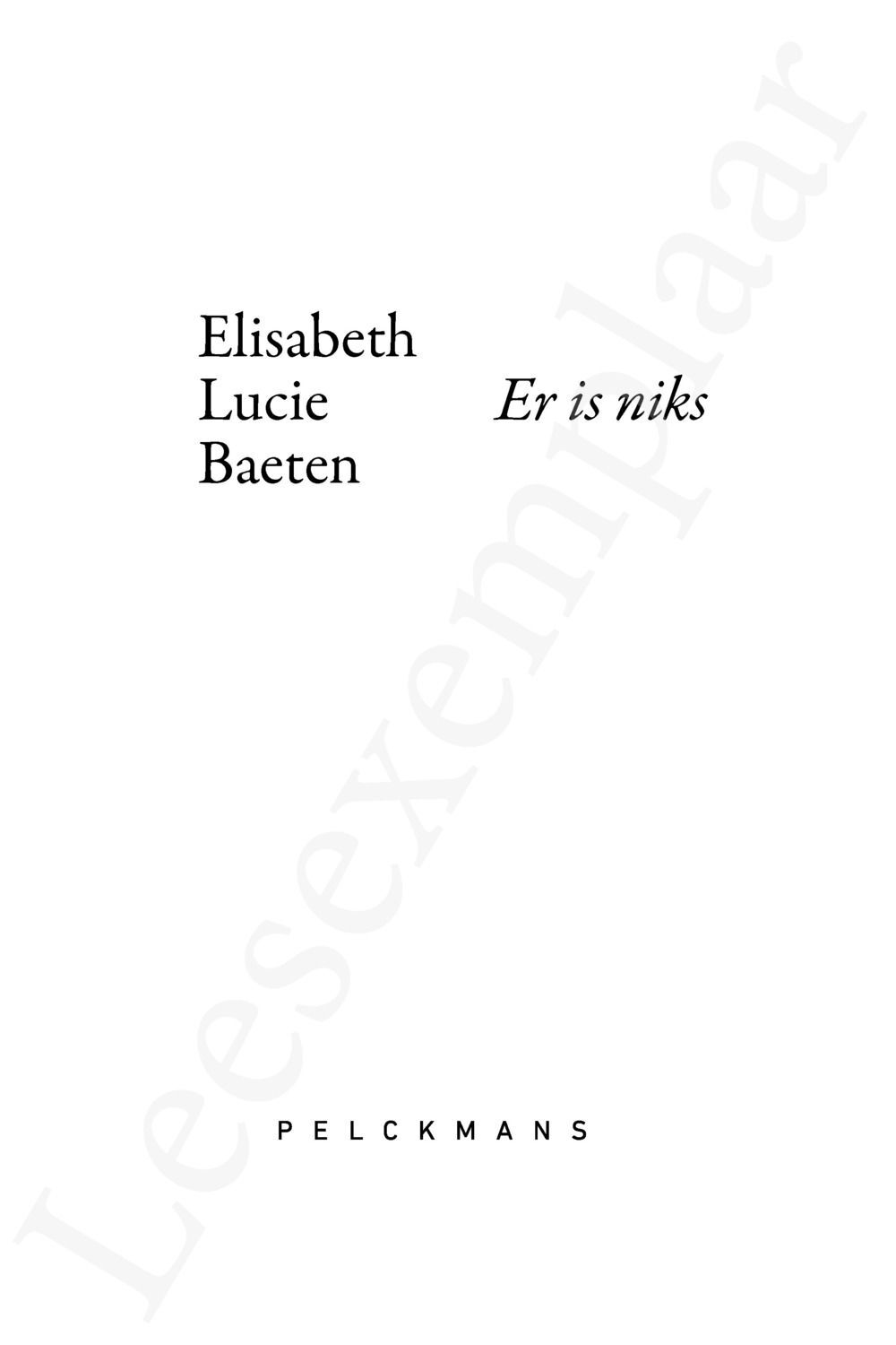 Preview: Er is niks