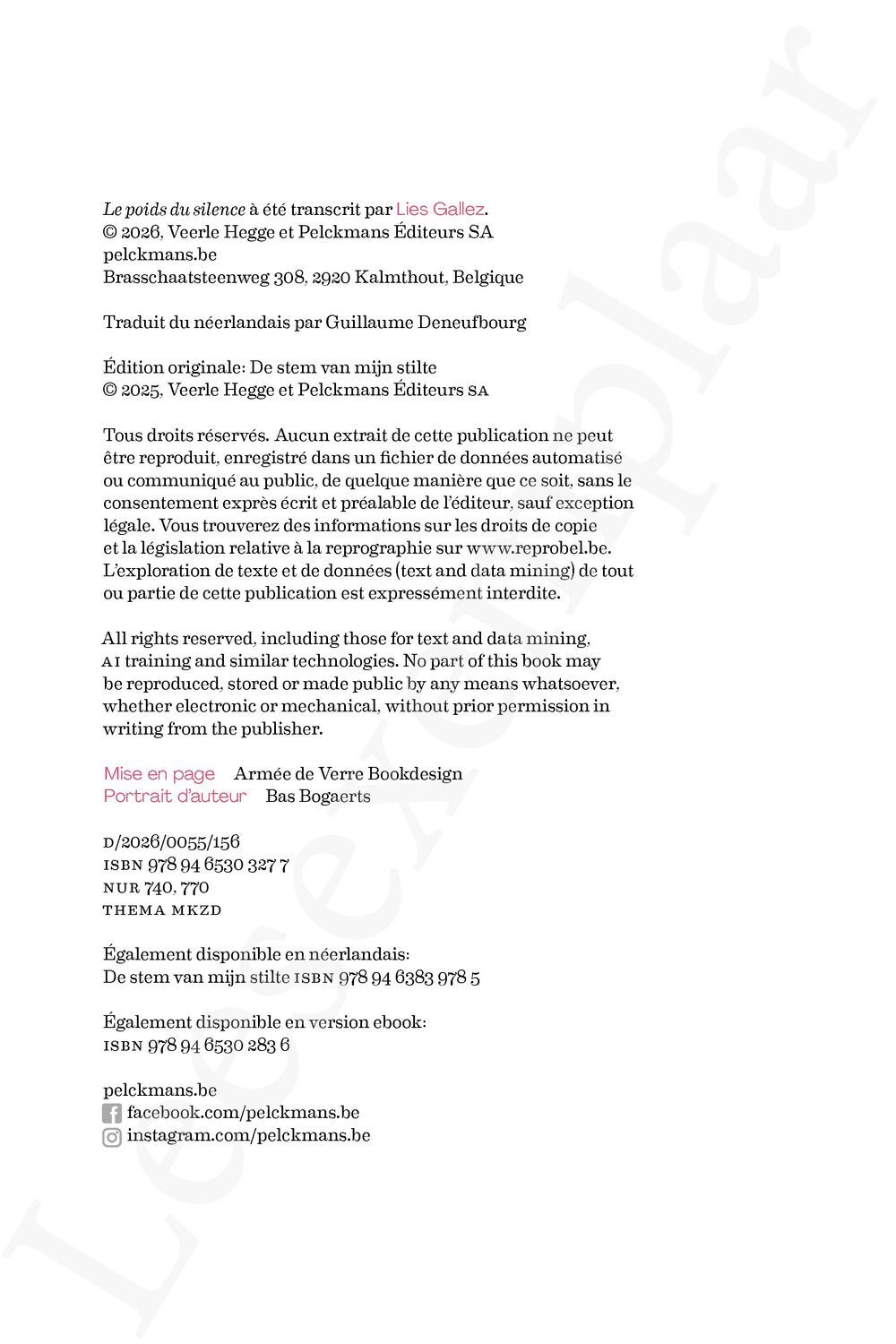 Preview: Le poids du silence