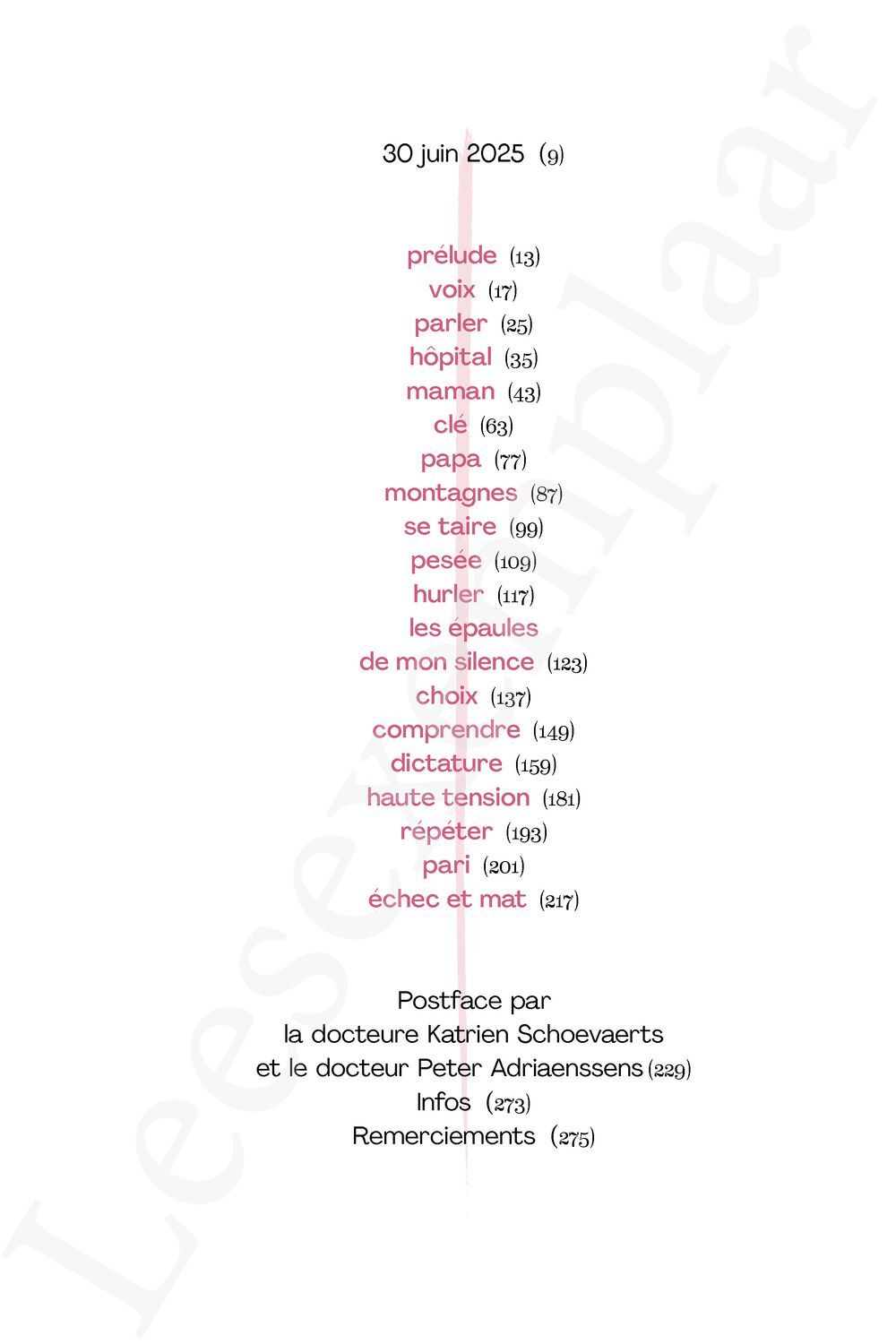 Preview: Le poids du silence