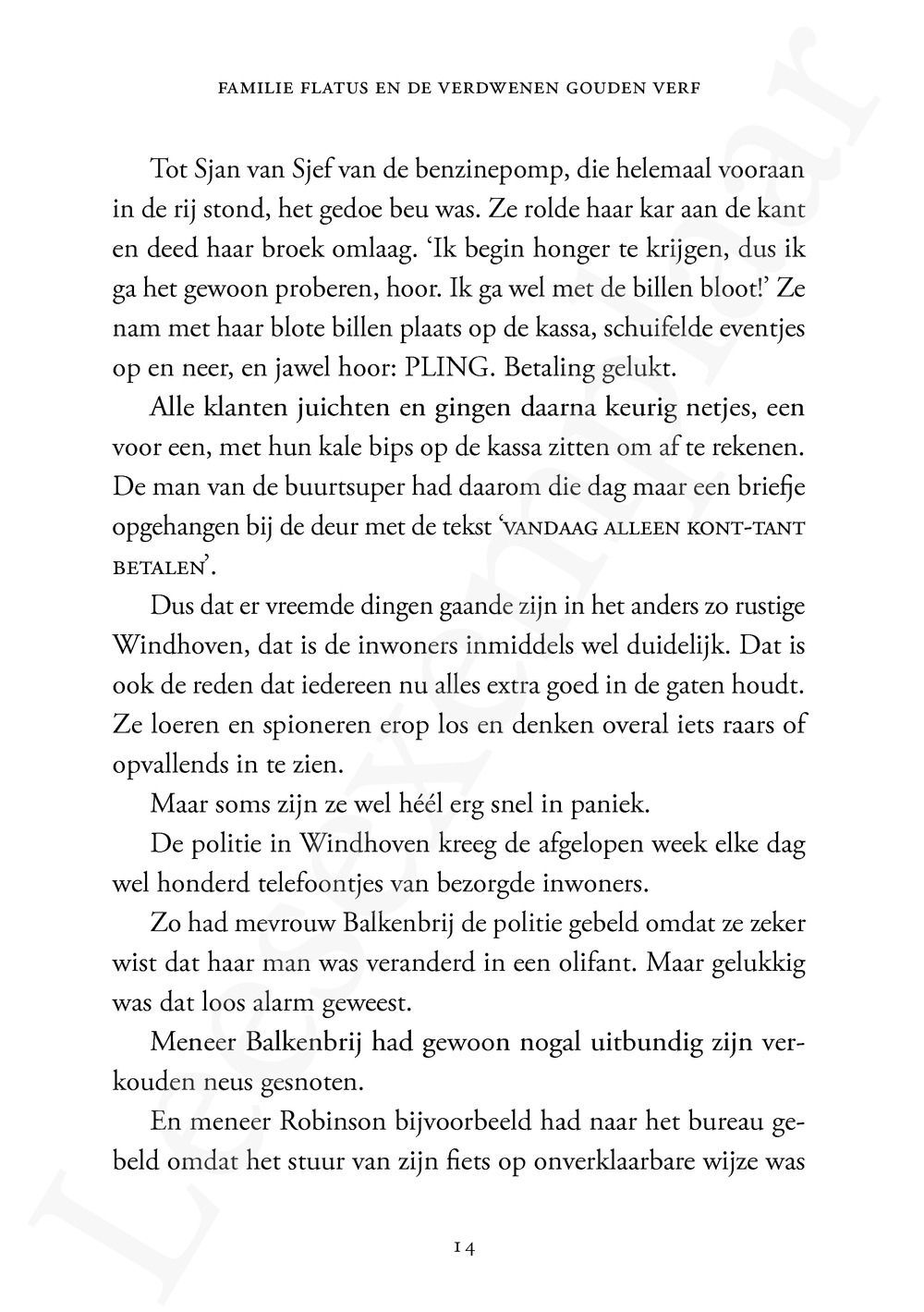 Preview: Familie Flatus en de verdwenen gouden verf