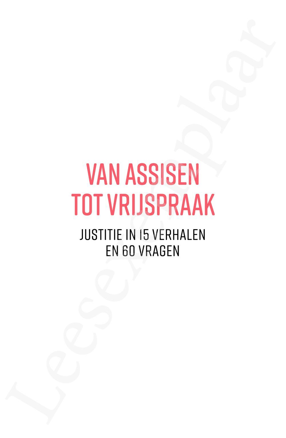Preview: Van assisen tot vrijspraak