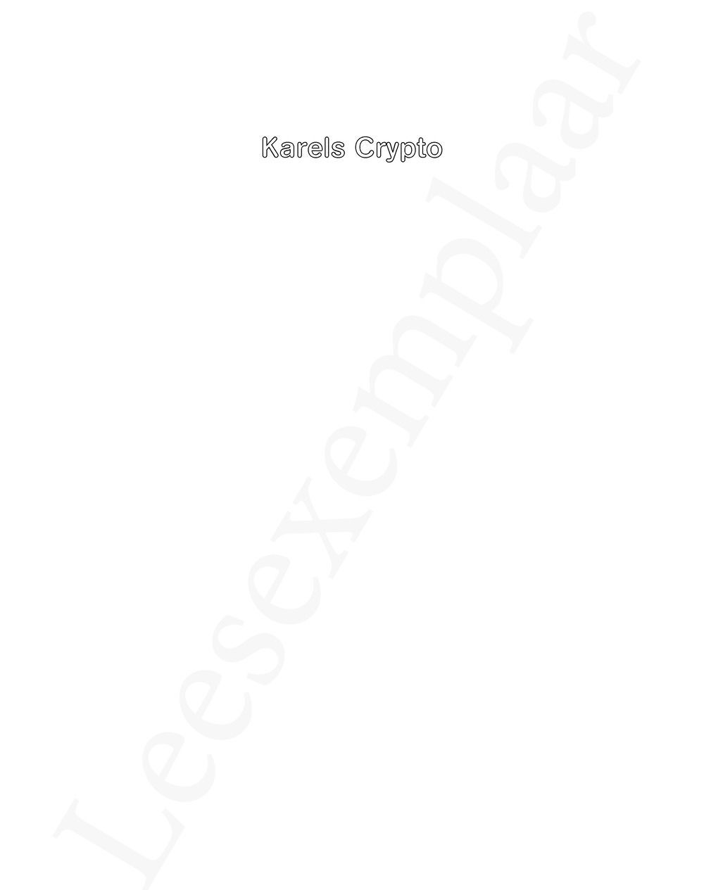 Preview: Karels Crypto 7: de tijdloze tachtig