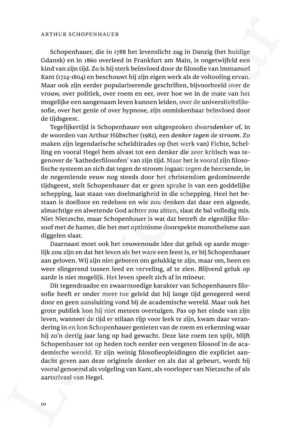Preview: Arthur Schopenhauer