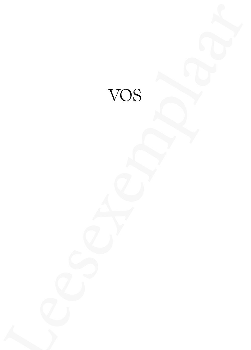 Preview: VOS