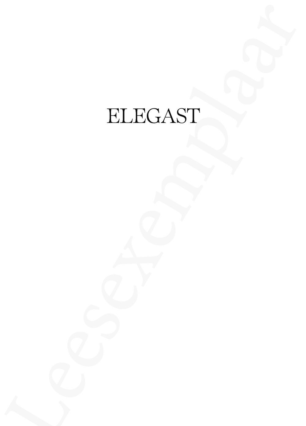 Preview: ELEGAST