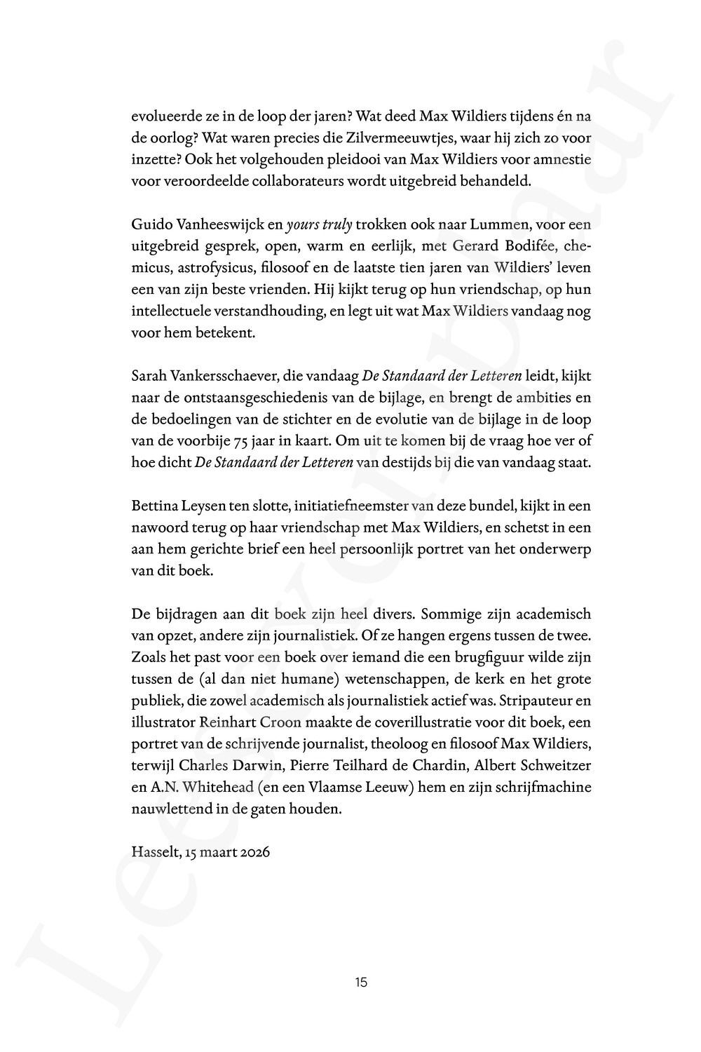 Preview: De ziel van de wereld: een portret van Max Wildiers