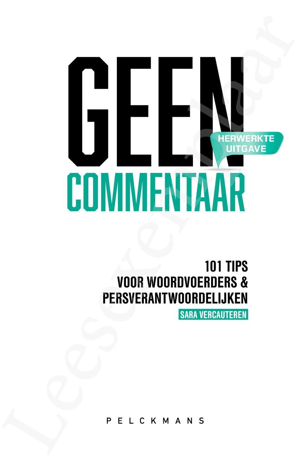 Preview: Geen commentaar - herwerkte uitgave 2026